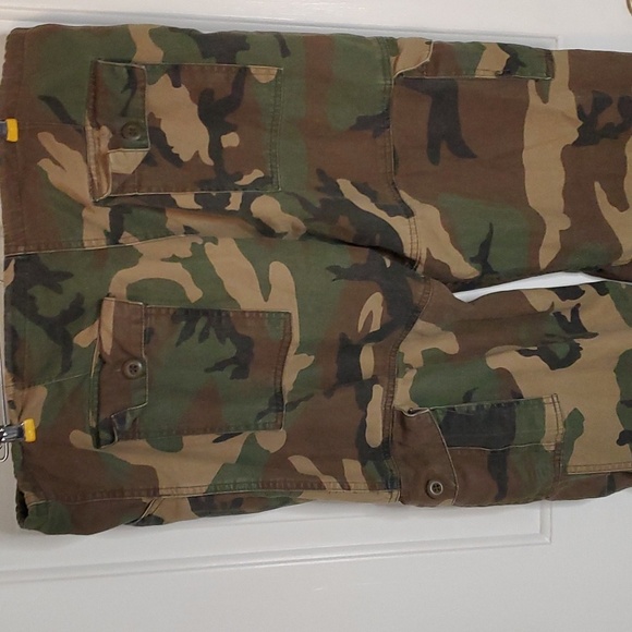 Rothco Camo Cargo Ultra Force 7 Pocket Pants. Tie Bottom with Dog Tag. Unisex - Picture 8 of 13